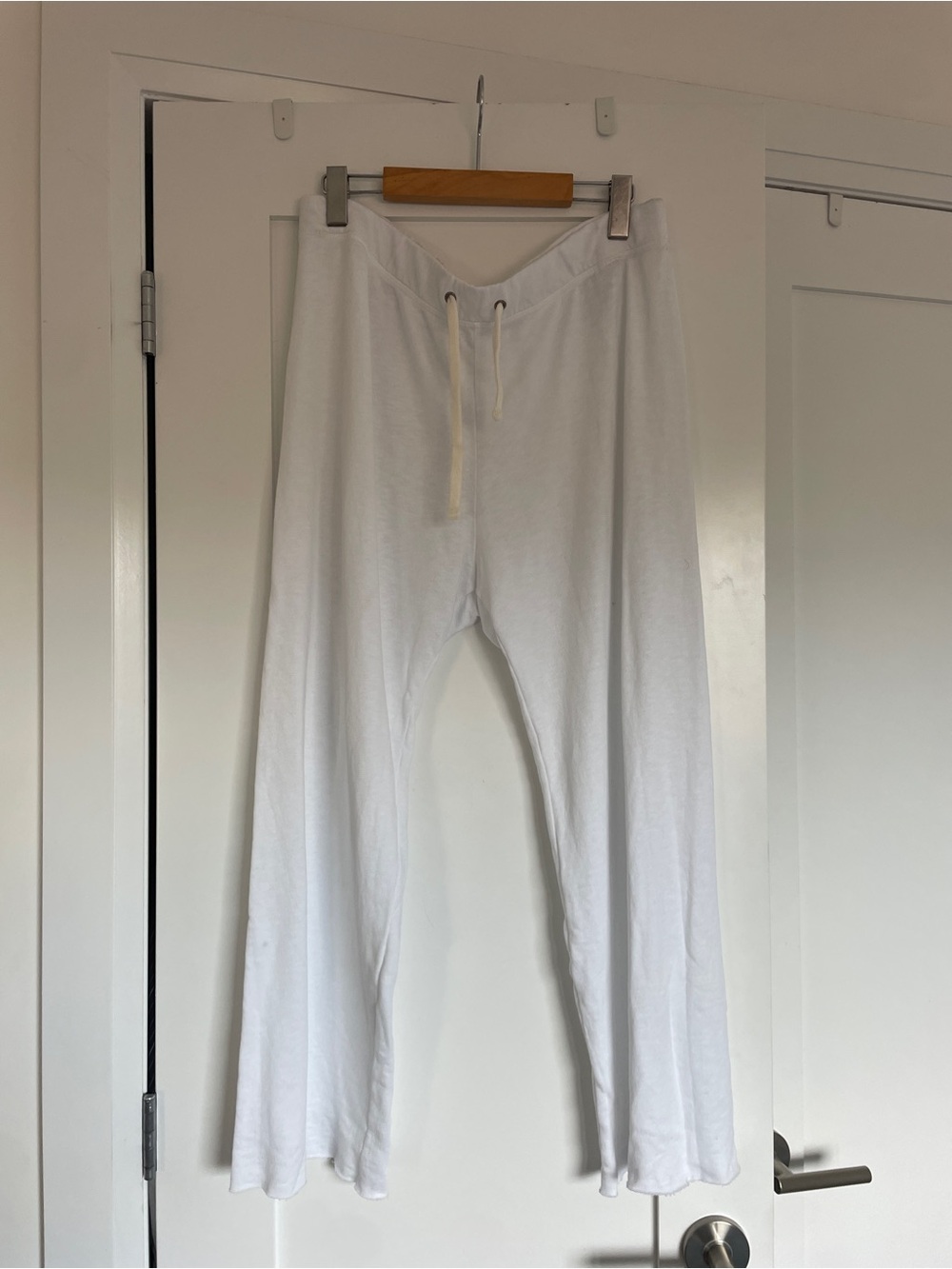 James Perse White Drawstring Lounge Pants